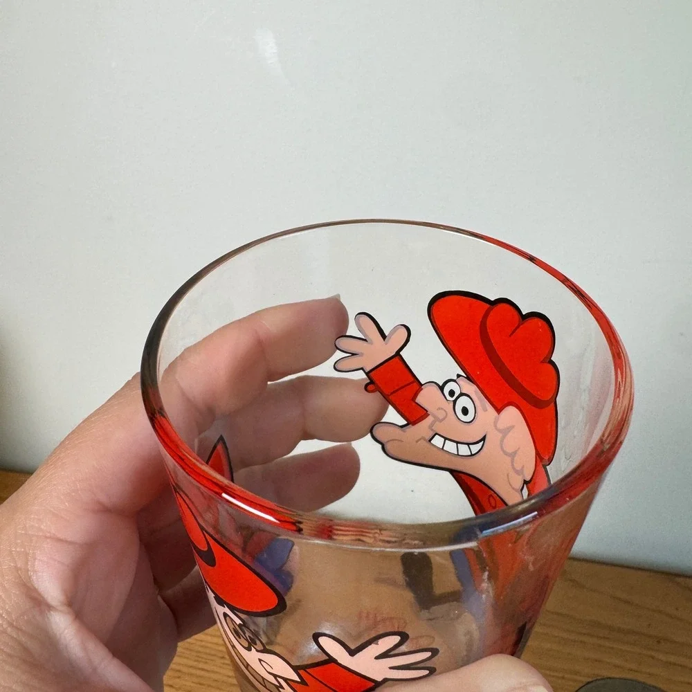 Vintage Dudley Do-Right Glass P.A.T. Ward Productions Rocky‎ Bullwinkle